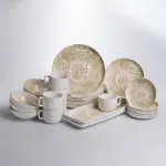 Столовий сервіз порцеляновий Baroque 32 предмети на 6 осіб Yiwu YS02-011 (YS02-011)