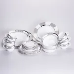 Столовий сервіз з порцеляни Geometry на 6 осіб 32 предмети HP-HK-6 (HP-HK-6)
