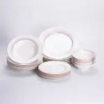 Столовий сервіз з порцеляни Lora на 6 осіб 24 предмети HP-HK-4 (HP-HK-4)