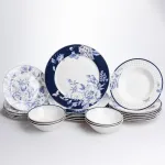 Столовий сервіз на 6 осіб порцеляновий Blossom Blue 24 предмети Yiwu HP-7-713N (HP-7-713N)