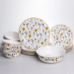 Столовий сервіз на 6 осіб порцеляновий Buttercups 24 предмети Yiwu HP-7-715 (HP-7-715)