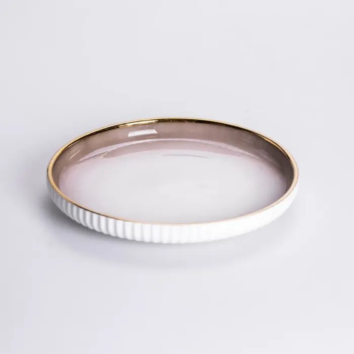 Столовий сервіз на 6 осіб з порцеляни 32 предмети Коричневий HP-26-13BR (HP-26-13BR) - зображення 2