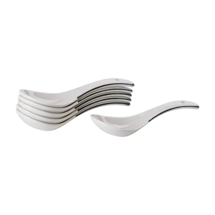 Белый керамический столовый набор из 22 предметов (HP-15-1) - изображение 7