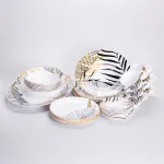 Столовий сервіз з порцеляни Palm на 6 осіб 32 предмети HP-HK-7 (HP-HK-7)