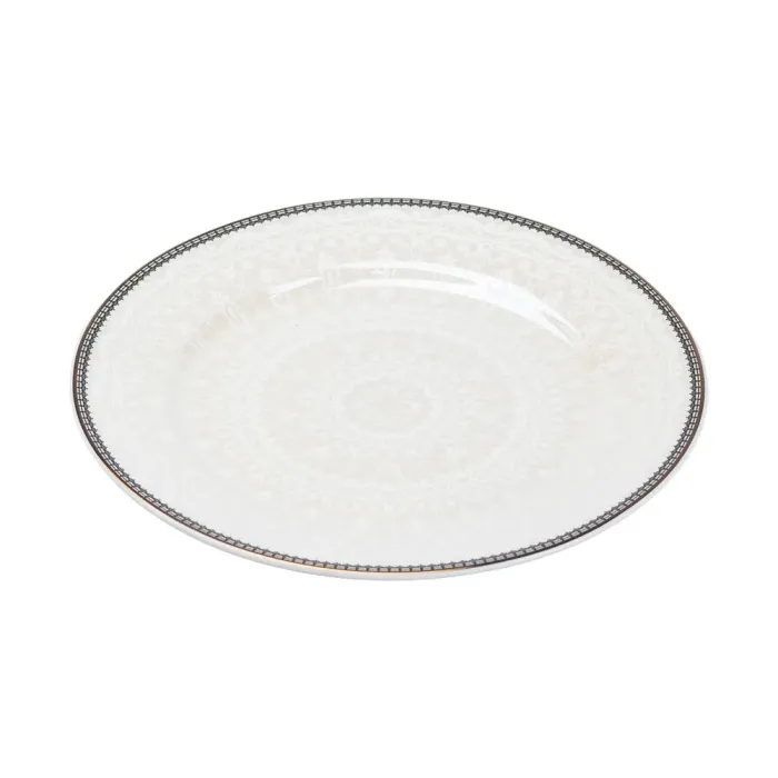 Столовий сервіз тарілок 24 штуки керамічних на 6 персон Білий (HP23420) - зображення 6