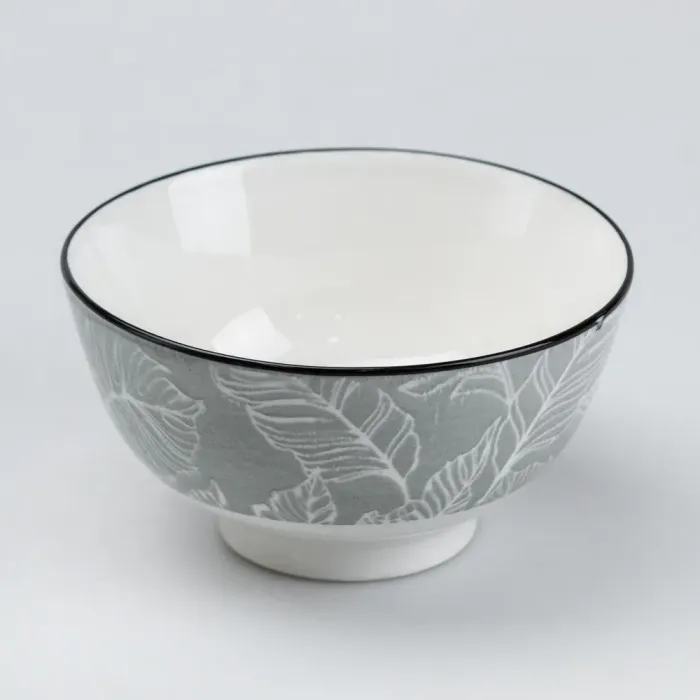 Столовий сервіз тарілок 24 штуки керамічних на 6 персон Сірий (HP23417) - изображение 2