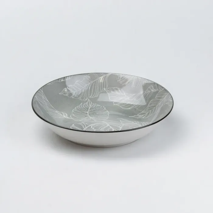 Столовий сервіз тарілок 24 штуки керамічних на 6 персон Сірий (HP23417) - изображение 4