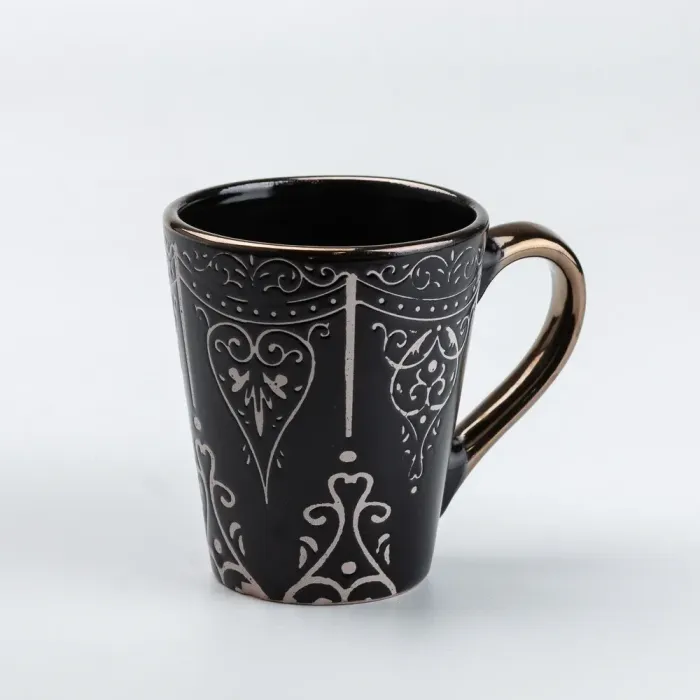 Столовий сервіз тарілок та чашок на 4 персони керамічний • чашки 400 мл (HP20343) - изображение 6