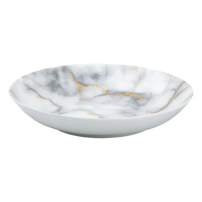 Столовий сервіз тарілок та чашок на 6 персон керамічний Сірий (HP23418) - зображення 6