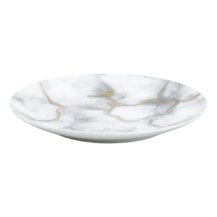 Столовий сервіз тарілок та чашок на 6 персон керамічний Сірий (HP23418) - зображення 7