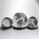 Столовий сервіз на 6 персон 18 предметів набір порцелянових тарілок HP-HK-A3 (HP-HK-A3)