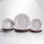 Столовий сервіз на 6 персон 18 предметів набір фарфорових тарілок HP-HK-A6 (HP-HK-A6)