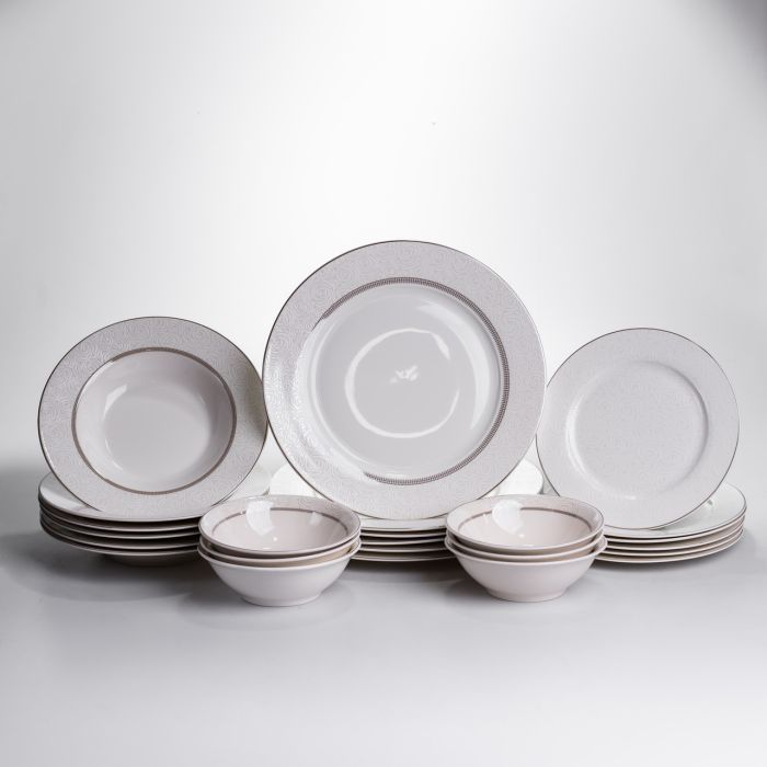 Столовий сервіз на 6 персон 24 предмети порцеляновий HP-HK-A13 (HP-HK-A13) - зображення 1