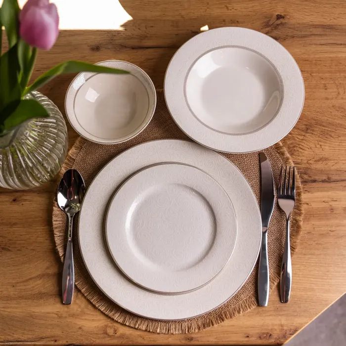 Столовий сервіз на 6 персон 24 предмети порцеляновий HP-HK-A13 (HP-HK-A13) - зображення 6