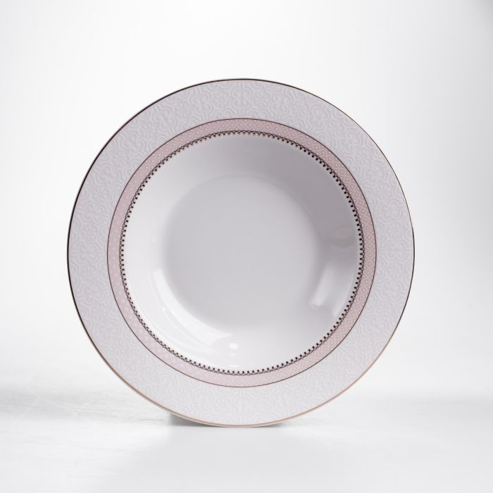 Столовий сервіз на 6 персон 24 предмети порцеляновий HP-HK-A12 Бежевий (HP-HK-A12) - зображення 5