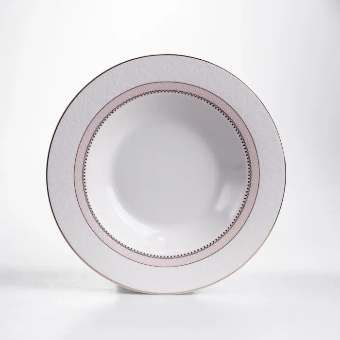 Столовий сервіз на 6 персон 24 предмети порцеляновий HP-HK-A12 Бежевий (HP-HK-A12) - зображення 5