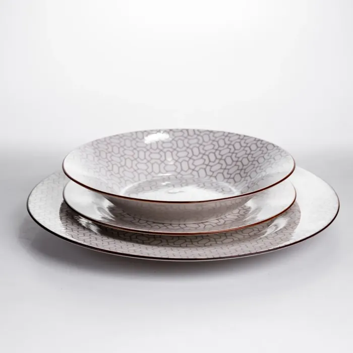 Столовий сервіз на 6 персон 24 предмети порцеляновий HP-HK-A9 (HP-HK-A9) - зображення 2