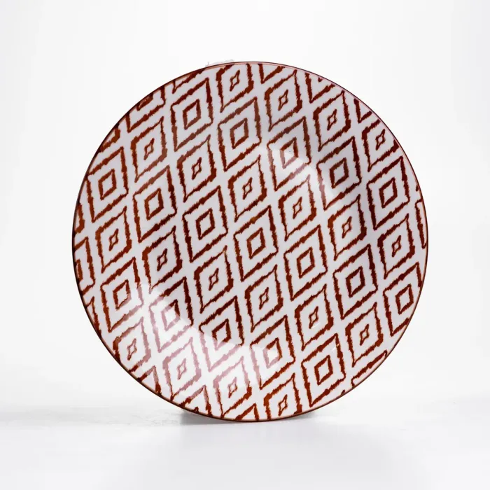 Столовий сервіз на 6 персон 24 предмети порцеляновий HP-HK-A10 Коричневий (HP-HK-A10) - зображення 4