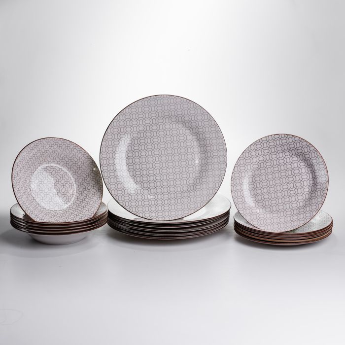 Столовий сервіз на 6 персон 24 предмети порцеляновий HP-HK-A9 (HP-HK-A9) - зображення 1