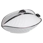 Супниця 800 (мл) порцелянова 26×18×14 (см) з кришкою Білий з сріблом XL-4074AS (XL-4074AS)