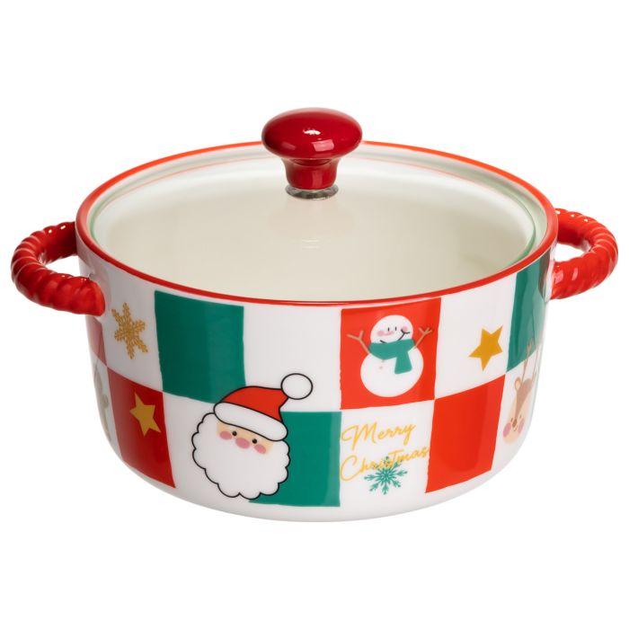 Супниця порцелянова Christmas новорічна  800 (мл) з кришкою Yiwu FM-CS-9C (FM-CS-9C) - изображение 3