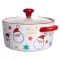 Супниця порцелянова Santa новорічна  800 (мл) з кришкою Yiwu FM-CS-9A (FM-CS-9A)