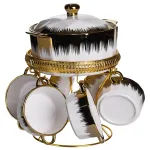 Суповий сервіз на 6 персон супниця 2 (л) на підставці з бульйонницями 300 (мл) тарілки для супу ML-T35 (ML-T35)