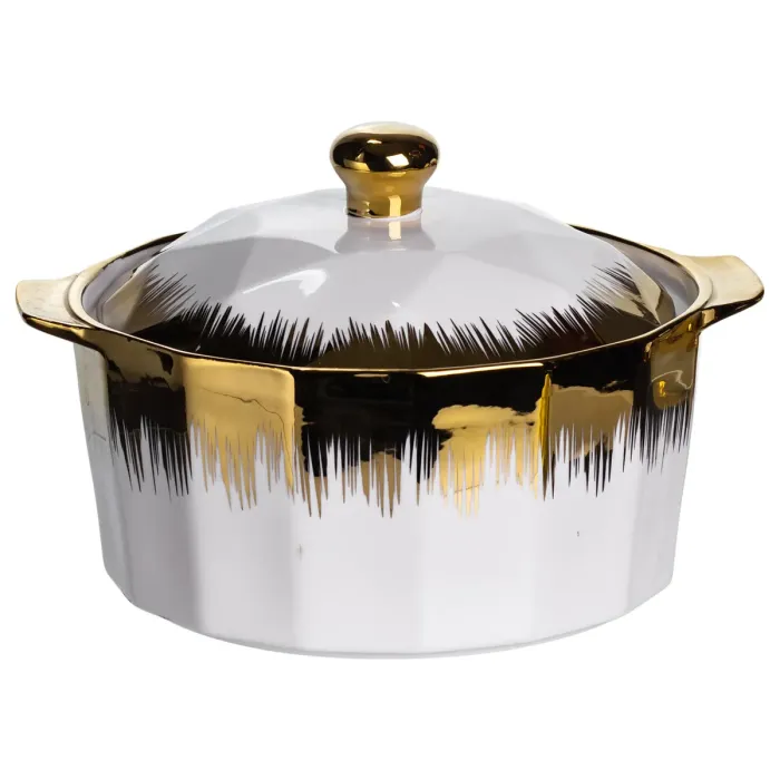 Суповий сервіз на 6 персон супниця 2 (л) на підставці з бульйонницями 300 (мл) тарілки для супу ML-T35 (ML-T35) - зображення 4