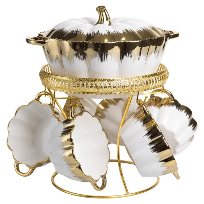 Суповой сервиз на 6 персон супница 2 (л) на подставке с бульонницами 350 (мл) ML152 (ML152) - зображення 1