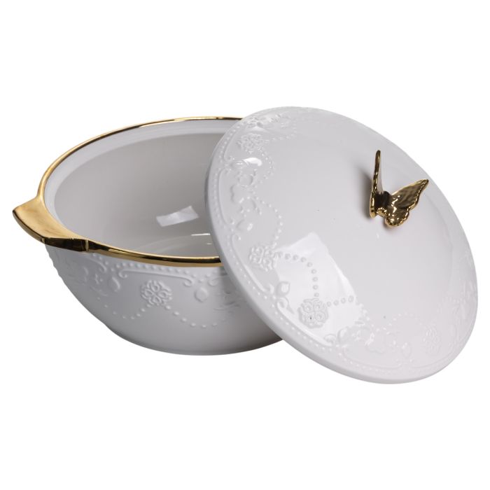 Суповий сервіз на 6 осіб супниця 3 (л) з бульйонницями 300 (мл) тарілки для супу SPW-16 (SPW-16) - зображення 3