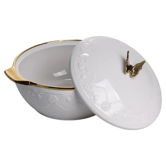 Суповий сервіз на 6 осіб супниця 3 (л) з бульйонницями 300 (мл) тарілки для супу SPW-16 (SPW-16) - зображення 3