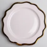 Тарілка десертна порцелянова Antique White 20 см Yiwu HKPP-8 (HKPP-8)