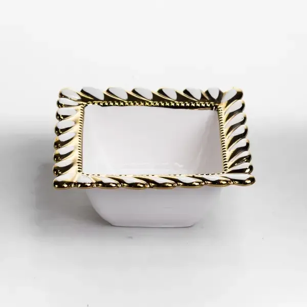 Тарілка глибока порцелянова Tiffany квадратна 15х15х7 см ML2007 (ML2007) - зображення 3