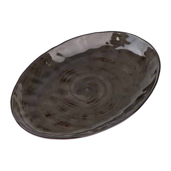 Тарілка порцелянова плоска овальна 35 х 23.5 см сервірувальне блюдо для нарізки Lugi HP23392 (HP23392) - изображение 2