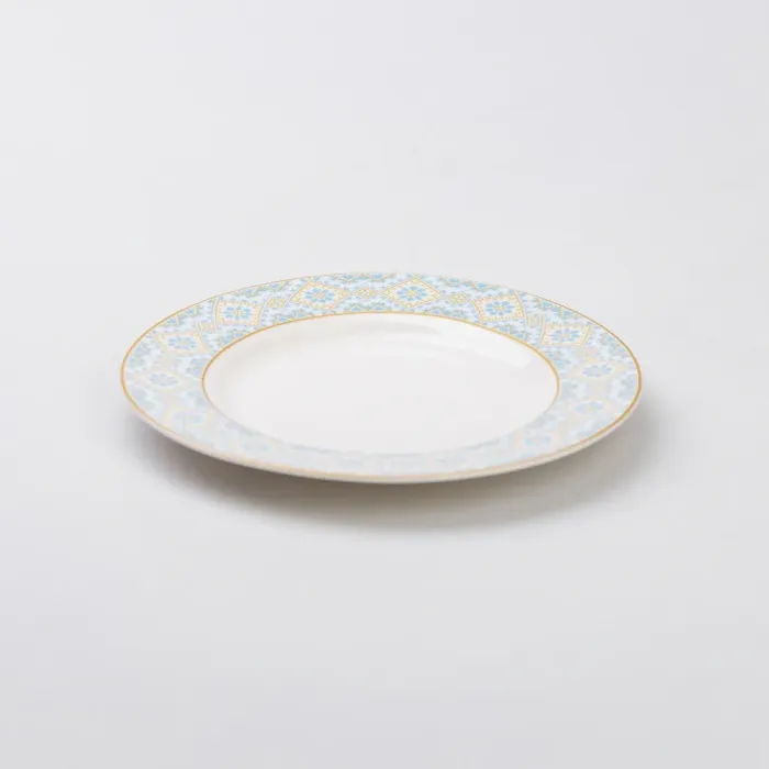 Тарелка керамическая круглая 19 см плоская с украинским орнаментом (HP-7-740) - изображение 2