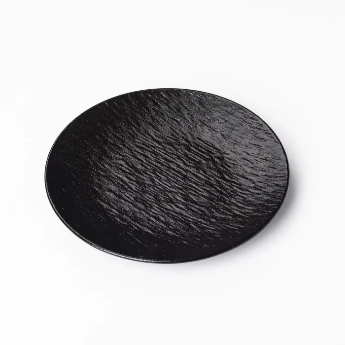 Тарілка керамічна кругла 20 см плоска чорна (HP-7-729) - зображення 2