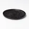 Тарелка керамическая круглая 20 см плоская черная (HP-7-736)