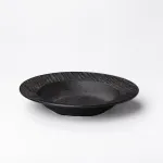 Тарілка керамічна кругла 23 см глибока чорна (HP-7-728)