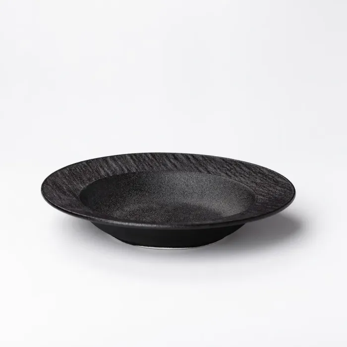 Тарілка керамічна кругла 23 см глибока чорна (HP-7-728) - зображення 1