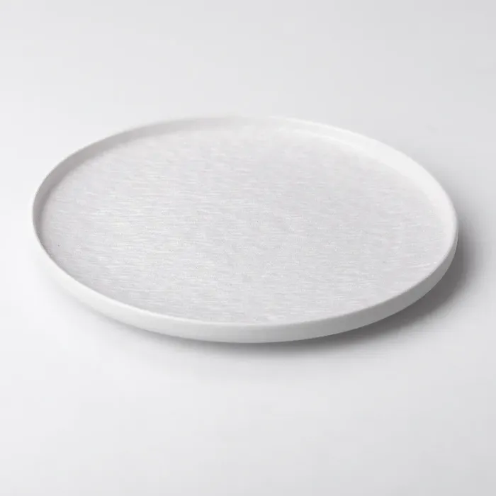 Тарелка керамическая круглая 25 см плоская белая (HP-7-732) - изображение 1