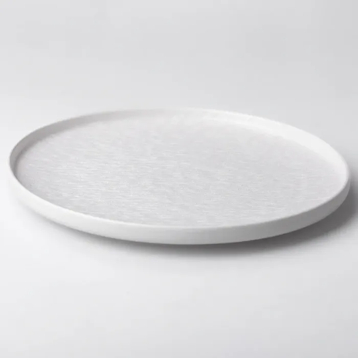 Тарелка керамическая круглая 25 см плоская белая (HP-7-732) - изображение 2