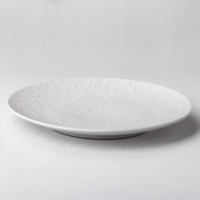 Тарілка керамічна кругла 25 см плоска біла (HP-7-723) - зображення 4