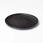 Тарілка керамічна кругла 25 см плоска чорна (HP-7-735)