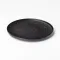 Тарелка керамическая круглая 25 см плоская черная (HP-7-735)