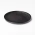 Тарелка керамическая круглая 25 см плоская черная (HP-7-735)