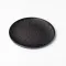 Тарелка керамическая круглая 25 см плоская черная (HP-7-735)