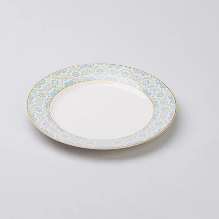 Тарелка керамическая круглая 26.5 см плоская с украинским орнаментом (HP-7-738) - изображение 2