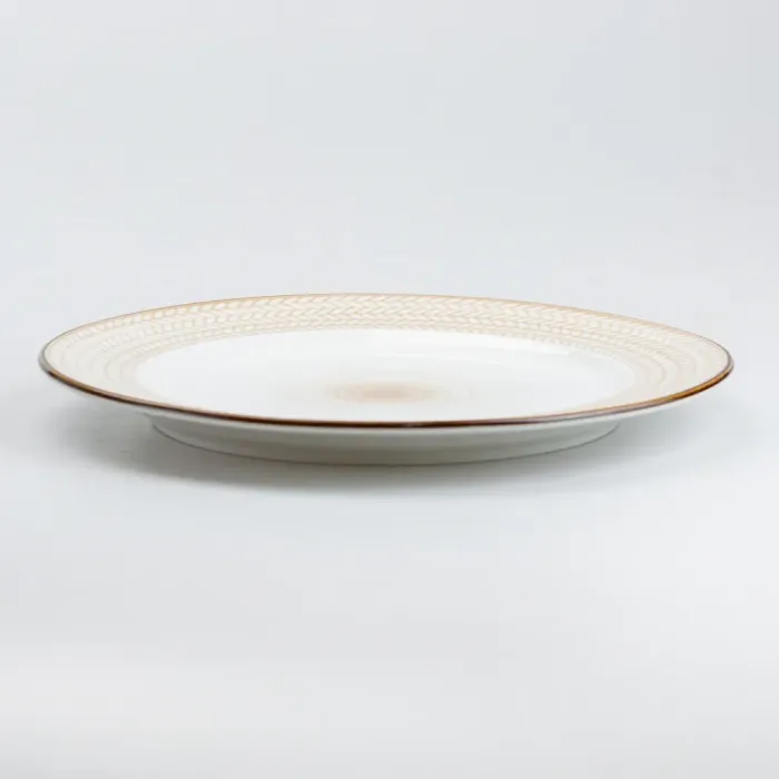 Тарілка обідня 26 см кругла плоска керамічна (HP23387) - зображення 5