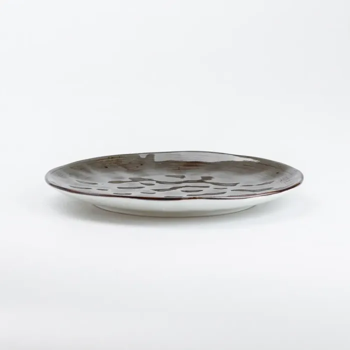 Тарілка плоска кругла керамічна 22 см обідня (HP23394) - зображення 2