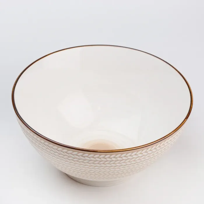 Тарілка супниця глибока кругла керамічна 20.5 см бульйонниця (HP23385) - зображення 4